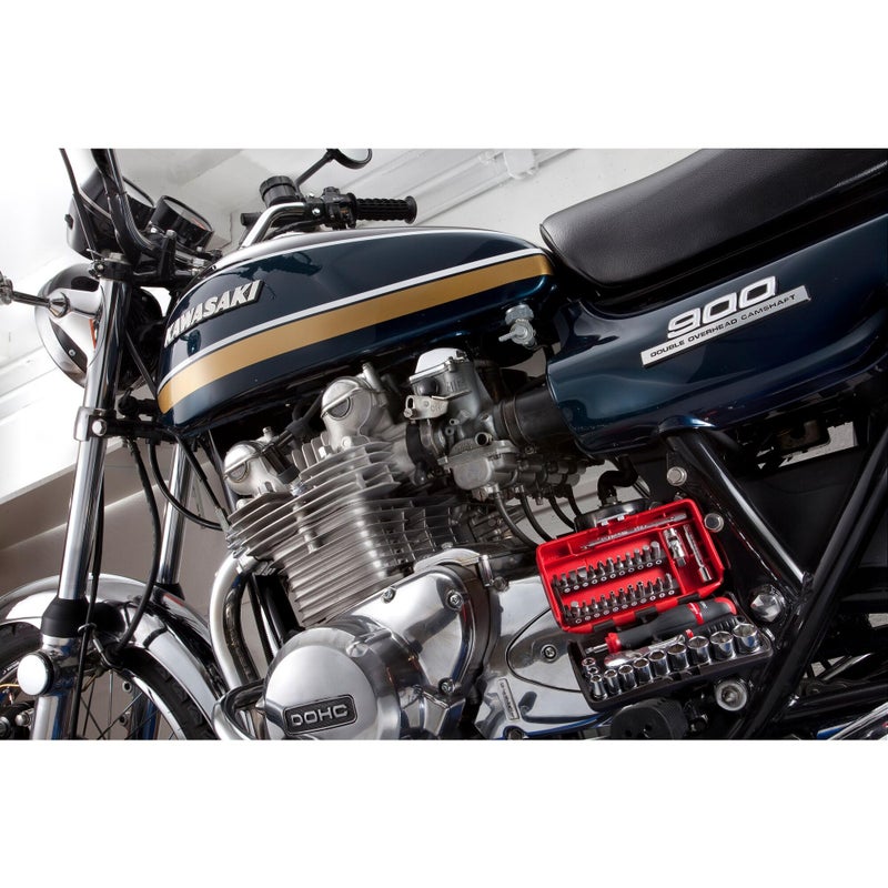 Facom 1/4 inch socket set, 6 points, 38 pieces, 1 piece, RL.Nano1 - Image 3