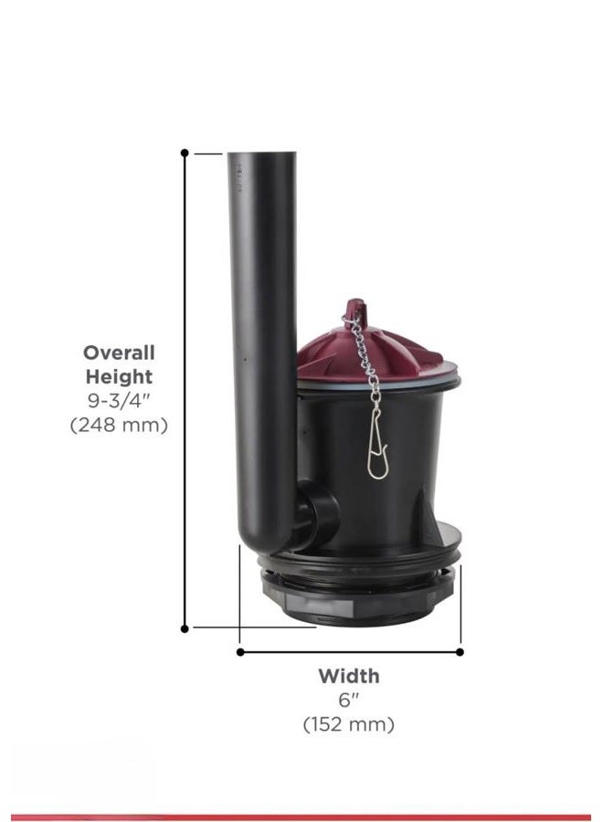 American Standard 4" Champion Universal Flush Valve Kit – Genuine OEM Part – Fits All 2-Piece Champion Toilets – Includes Wrench, Lock Nut & Extra Flapper (Model 7382106-100.0070A) - Image 4
