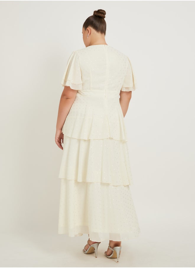 Styli Tiered Chiffon Dress  - Image 5