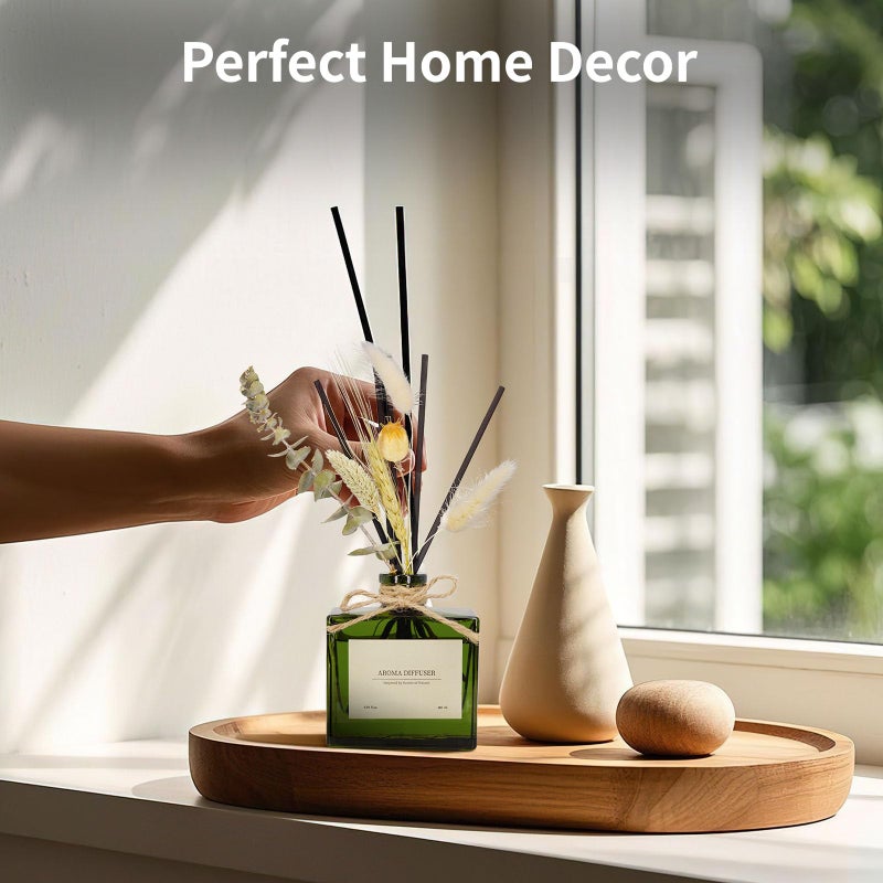 GAGINGOOLD Reed Diffuser, 6.09 oz Jasmine Lily Scent Diffuser with Sticks & Dried Flowers, 120 Days Long Lasting reed diffusers for home, Elegant fragrance for Bathroom Bedroom Office Decor, Air fresh - Image 5