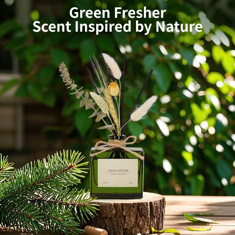 GAGINGOOLD Reed Diffuser, 6.09 oz Jasmine Lily Scent Diffuser with Sticks & Dried Flowers, 120 Days Long Lasting reed diffusers for home, Elegant fragrance for Bathroom Bedroom Office Decor, Air fresh - Image 4
