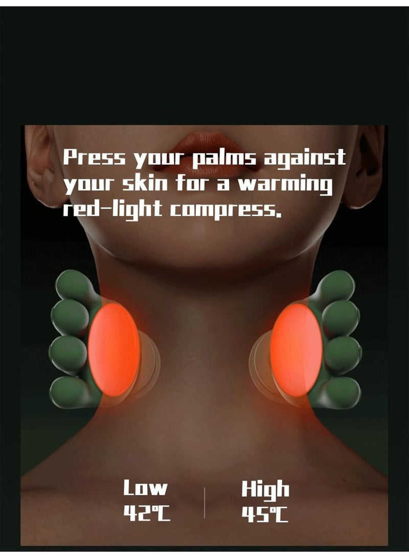 جاجيك ReSomagic Smart Neck & Shoulder Massager – 3PCS Wireless Portable Real Hands Massagers with 3-Speed Adjustable Electric Deep Tissue 4D Kneading Massage, Heat Therapy for Neck, Shoulder, Back & Muscle Pain Relief, Stress Reduction, Rechargeable Comfort Massagers for Men & Women - Image 4