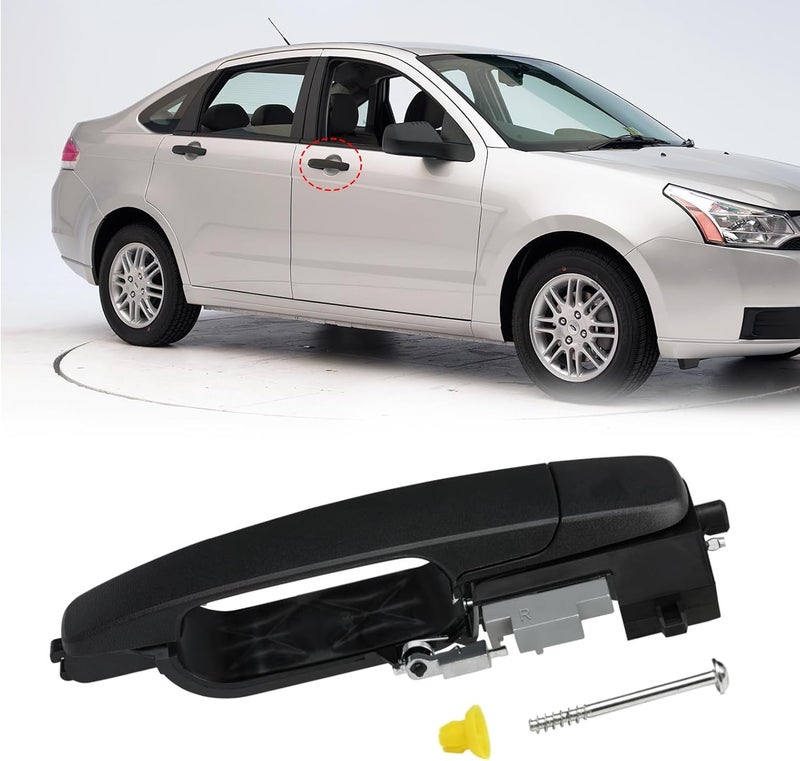 Moonlinks Front Right Passenger Side Door Handle for Ford Focus 2008-2011 - Matte Black - Image 1