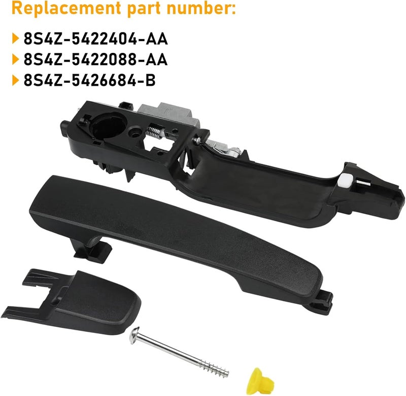 Moonlinks Front Right Passenger Side Door Handle for Ford Focus 2008-2011 - Matte Black - Image 5