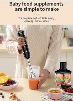sokany 4-in-1 Multifunction Hand Blender Food Processor Electric Chopper 400W SK-1721-4 Black  - Image 2