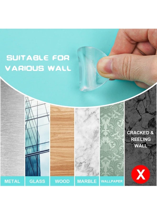Door Stopper, 6Pcs Wall Door Handle Stopper, Silicone Transparent Round Wall Protector, Self-Adhesive Door Stops Door Handle Bumper Pads for Wall, Fridge, Cabinets (1.57inch) - Image 5