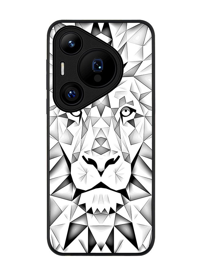 Stylizedd Rugged Black edge case for Huawei Pura 70, Slim fit Soft Case Flexible Rubber Edges Anti Drop TPU Gel Thin Cover -  Poly Lion  - Image 1