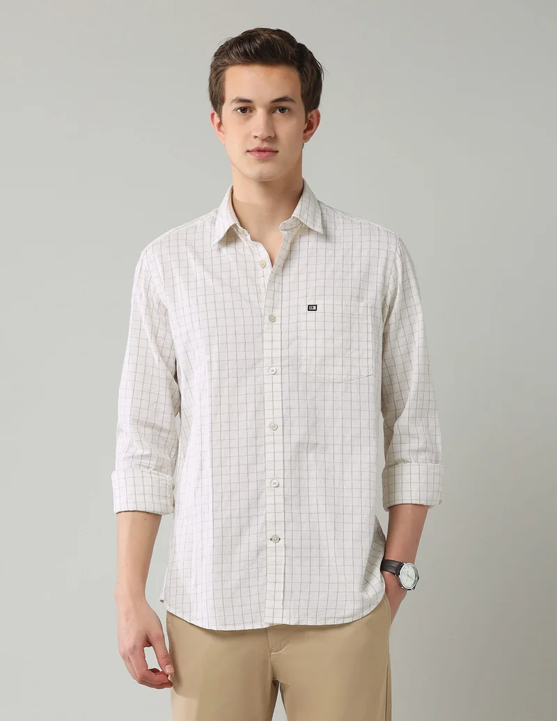 Arrow Graph Checked Slim Fit Shirt