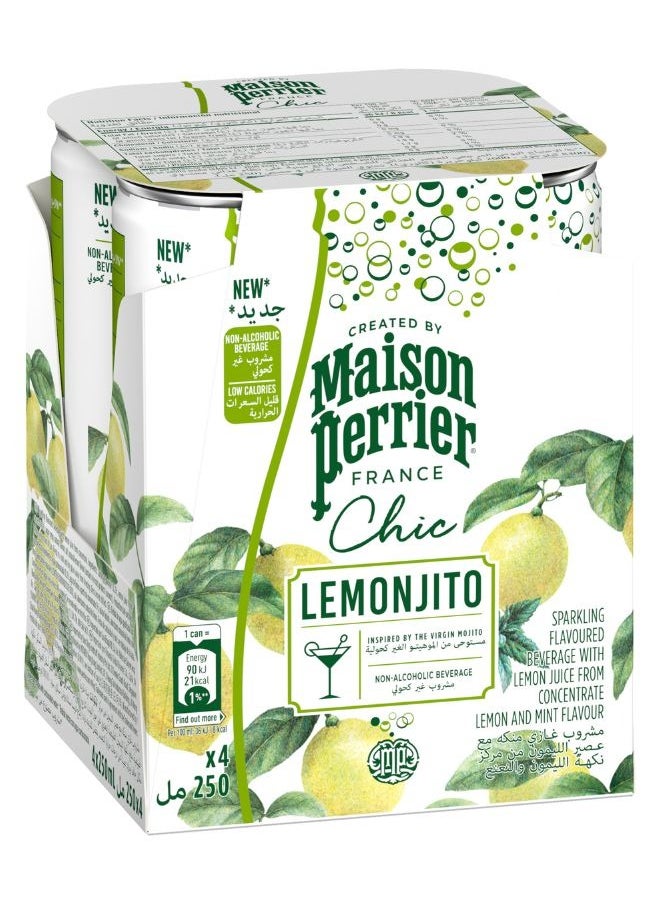 Maison Perrier Chic Lemonjito Slim Can 4 x 250ml  - Image 1