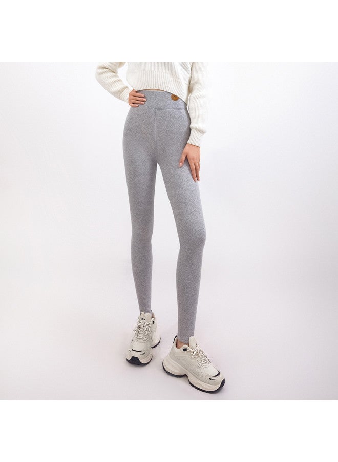pincai High-Waist Thickened Fleece Leggings, Versatile Basic For Autumn And Winter, Warm, Stretchy, Comfortable, And Suitable For Outer Wear - Image 4