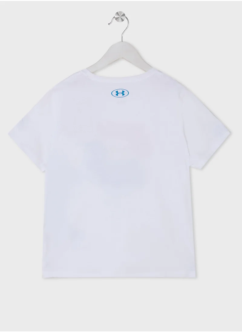 UNDER ARMOUR Youth Bubble Wordmark T-Shirt