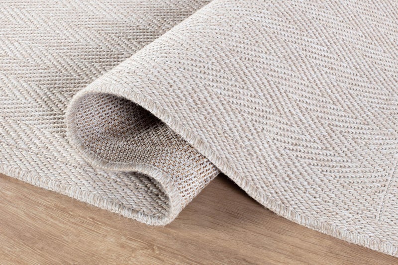 CAMILSON Easy Jute Rug 2x3, Indoor Outdoor Off-White Color Fiber Area Rugs for Bathroom and Kitchen Rug, Herringbone Seagrass Boho Woven Design, Easy-Cleaning, Washable Outside Carpet Alfombras 2 x 3 - Image 5