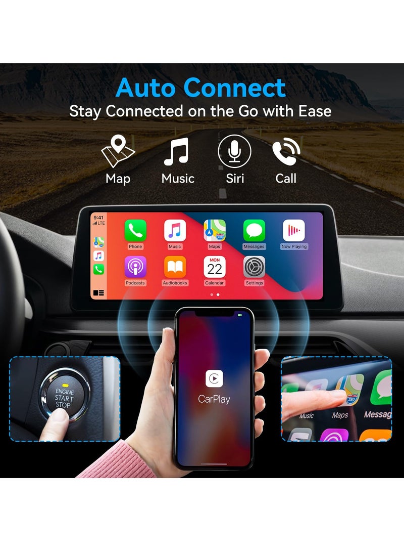 SYOSI محول CarPlay اللاسلكي، دونجل Car Play Bluetooth Smart Magic Link، يحول السلكي إلى لاسلكي، التوصيل والتشغيل، متوافق مع السيارات من 2015 وiPhone 1 iOS 10+، يحتفظ بالتحكم الأصلي - Image 2
