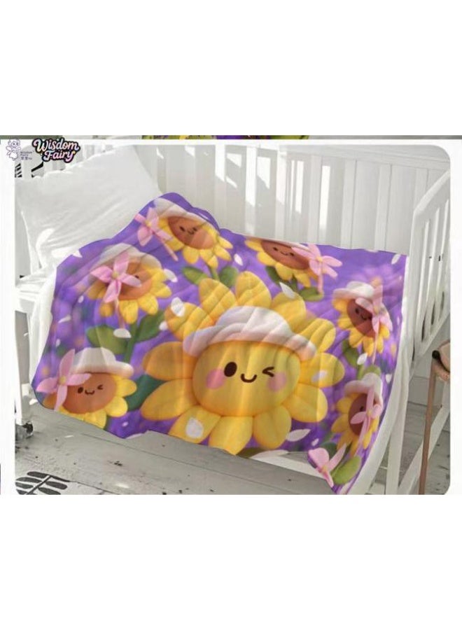 عام Wisdom Fairy (أحدث) بطانية رقيقة من الفانيلا (دافئة ومريحة، ومناسبة للنوم، واستخدام اللعبة، وإزالة الغبار والرمل) 150 سم * 200 سم - 10 - Image 1