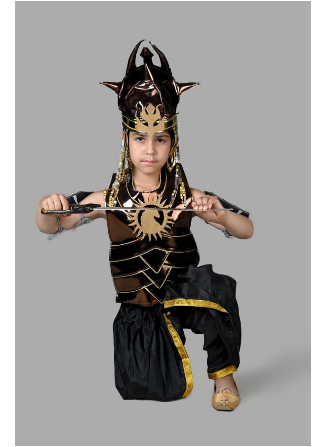 BookMyCostume BookMyCostume Baahubali Warrior Indian Movie Character with Helmet & Sword Kids & Adults Fancy Dress Costume 7-8 yrs  - Image 5
