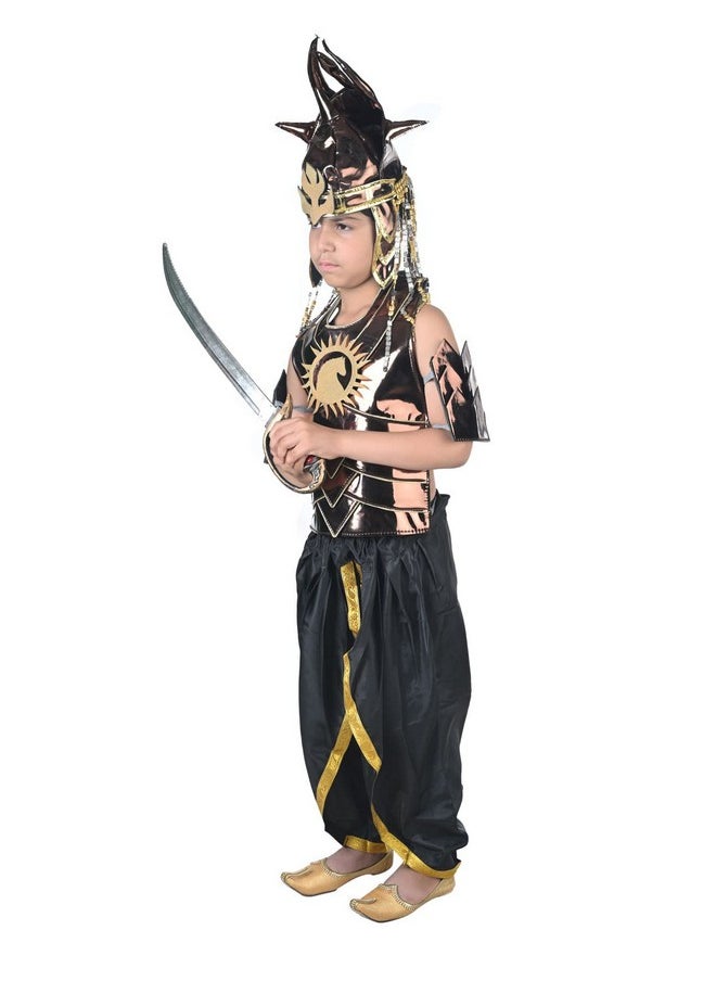 BookMyCostume BookMyCostume Baahubali Warrior Indian Movie Character with Helmet & Sword Kids & Adults Fancy Dress Costume 7-8 yrs  - Image 4