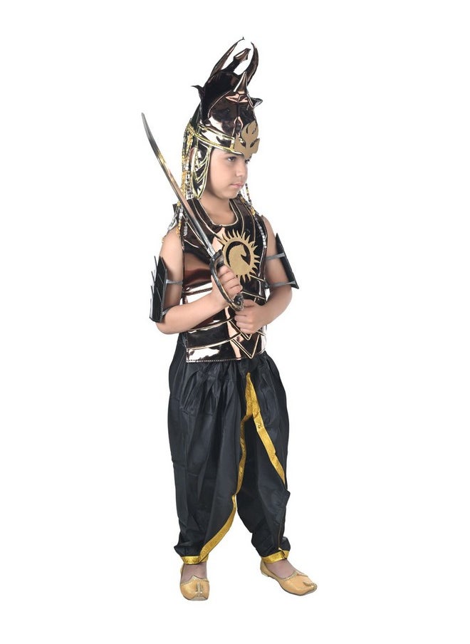 BookMyCostume BookMyCostume Baahubali Warrior Indian Movie Character with Helmet & Sword Kids & Adults Fancy Dress Costume 7-8 yrs  - Image 2