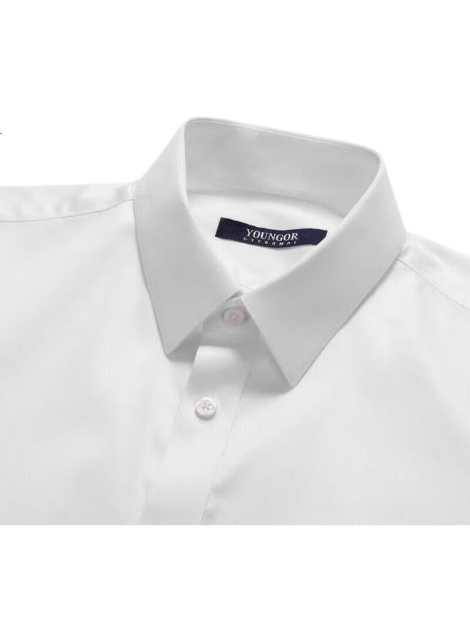 YOUNGOR Men'S Shirt Summer Youth Men'S Business Casual Short Sleeve Shirt Gsdd104984Bjy White 40 - Image 1
