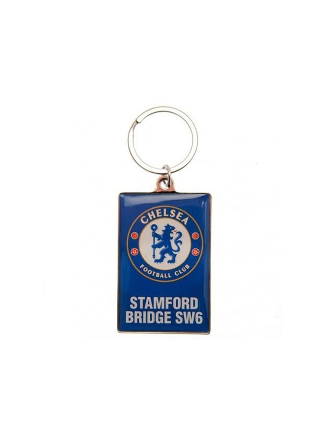 Chelsea RED AMOS 10 COLLECTIBLES Official fc Stamford Bridge Keyring In Velvet Gift Bag limited stock - Image 1