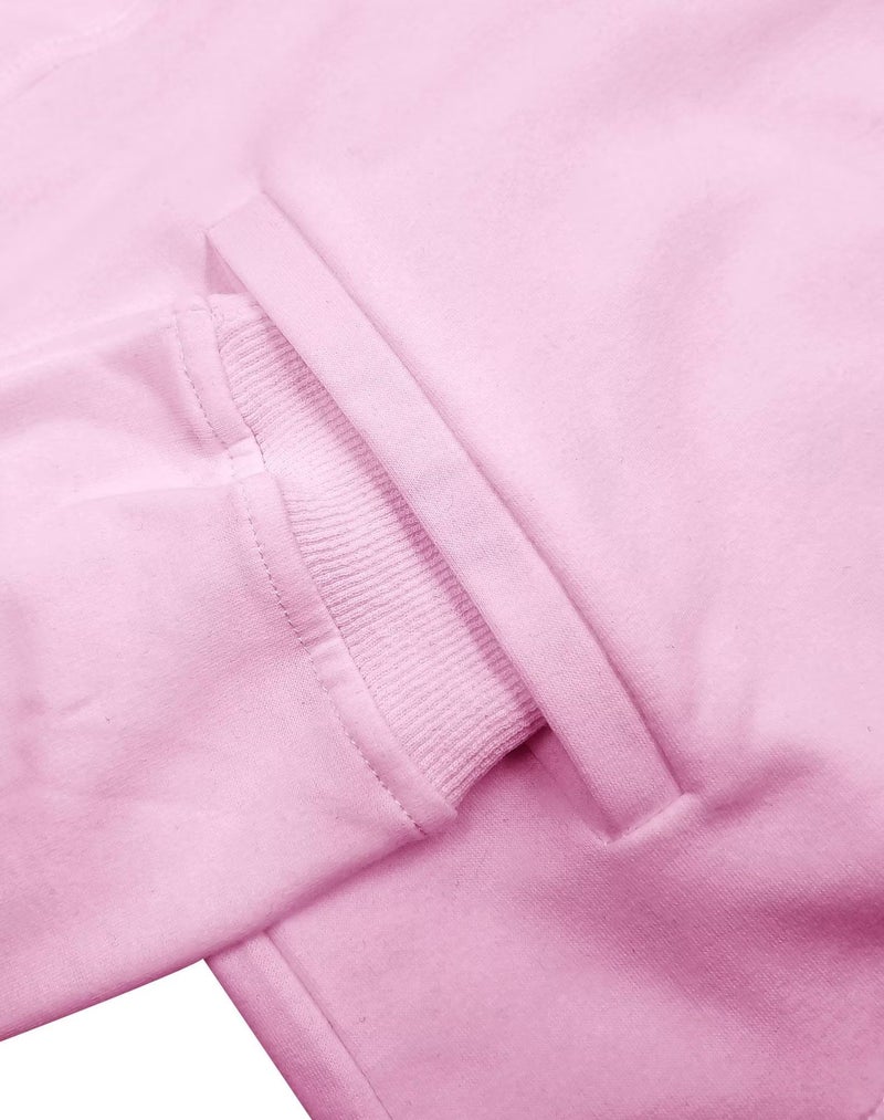Floral Find Women's Long Sleeve Lapel Half Zip Up Sweatshirt Solid Stylish Loose Fit Casual Pullover Tops with Pocket - Image 3