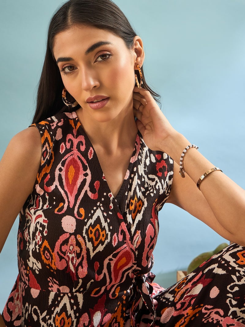 PANIT Brown & Black Seersucker Co-ord Set - Image 4
