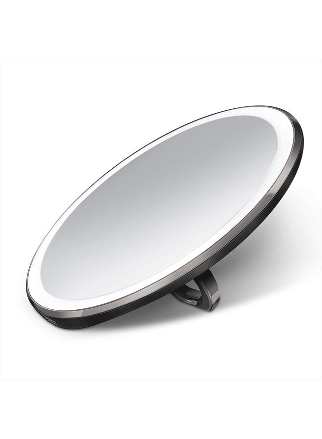 Sensor Mirror Compact, 3X Magnification, Black Stainless Steel