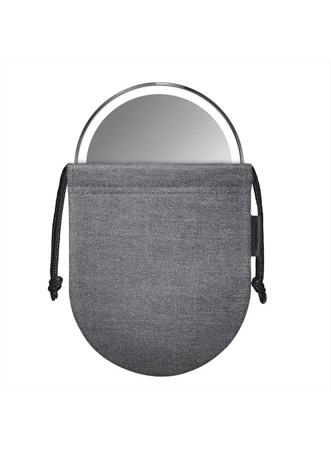 Sensor Mirror Compact, 3X Magnification, Black Stainless Steel