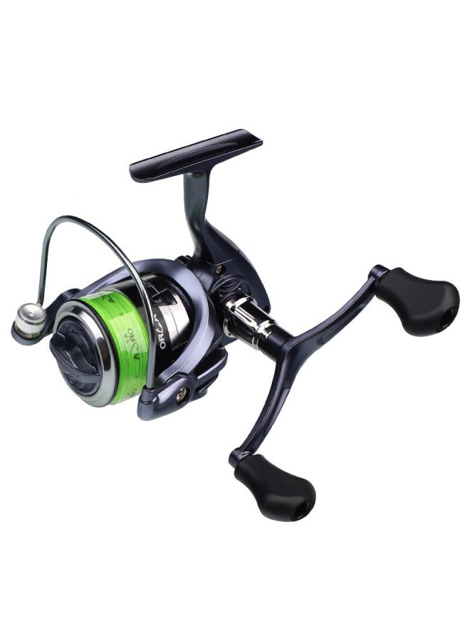 Taigek Spinning Reel, Micro Fishing Line Reel Reel With Built-in Fishing Line, 1500s Dual Rocker Arm, Beginner Fishing Reel - Image 2