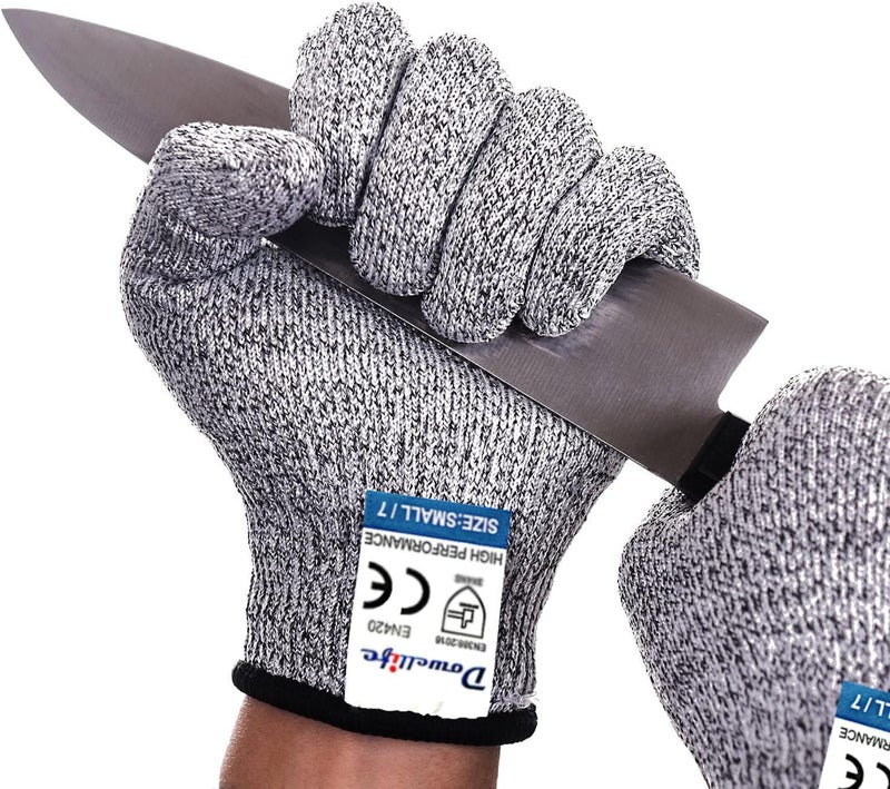 Dowellife Cut Resistant Gloves Food Grade Level 5 Protection Safety Kitchen Cut Gloves for Chef Oyster Shucking Mandolin  Butcher Meat Cutting