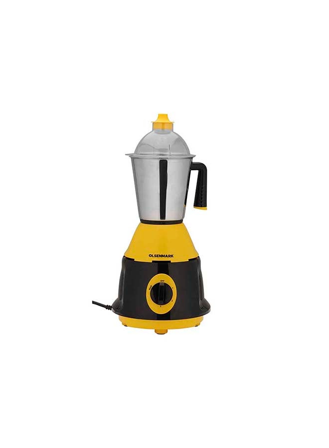 Olsenmark 3-In-1 Mixer Grinder 1.5 L 550 W OMSB2219J Yellow/Black/Silver - Image 2