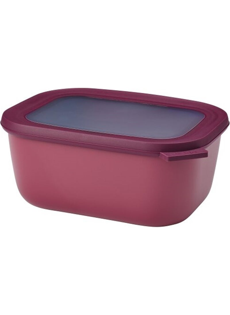 Mepal Multi Bowl Cirqula Rectangular Storage Container 1500 Ml - Nordic berry  - Image 1