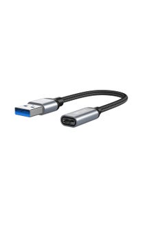 TYCOM TYCOM USB C Female to USB Male Adapter, 5inch USB A to Type C Connector, Compatible with iPhone 12 Mini/12 Pro Max/11 Pro Max, Type-C Earphone/Flash Drive/Hub  - Image 1