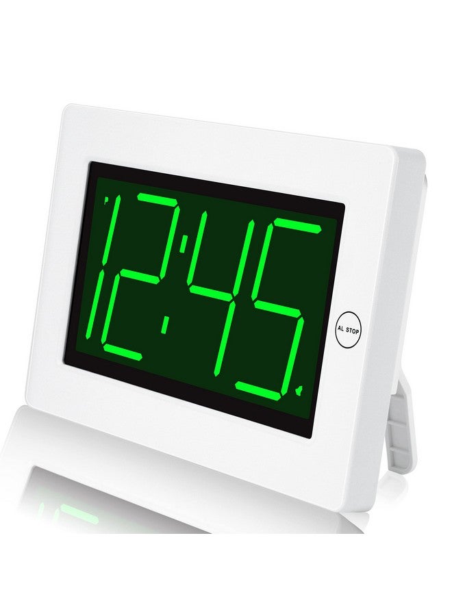 KWANWA Led Digital Clock, Alarm Clock, Wall Clock, 3" Led Digit Display, Adjustable Brightness, Auto Night Mode, Auto Alarm Volume Increasing, Wall-Mount & Table-Top, Alarm Clock For Bedroom - Image 1