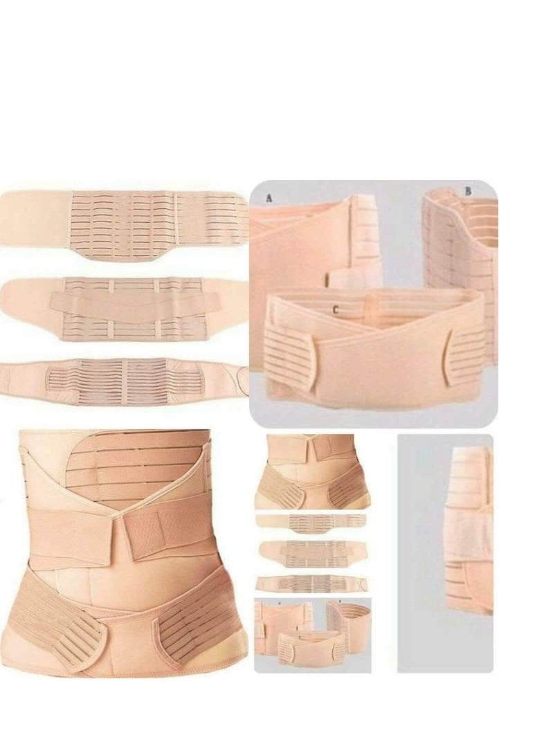 Generic 3 in 1 Postpartum Girdle Support Recovery Belly Band Corset Wrap Body Shaper for After Birth Postnatal C-Section Waist Pelvis Shapewear Wrap Girdle Support Band Belt Body Shaper XL  - Image 1