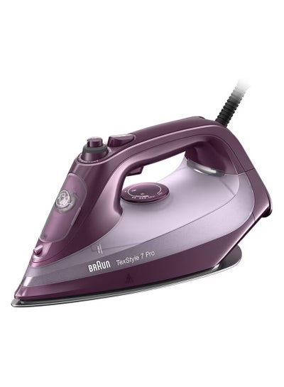 BRAUN TextStyle 7 Pro Steam Iron first 3D BackGlide soleplate Tank Auto Shut off Precision Tip Anti