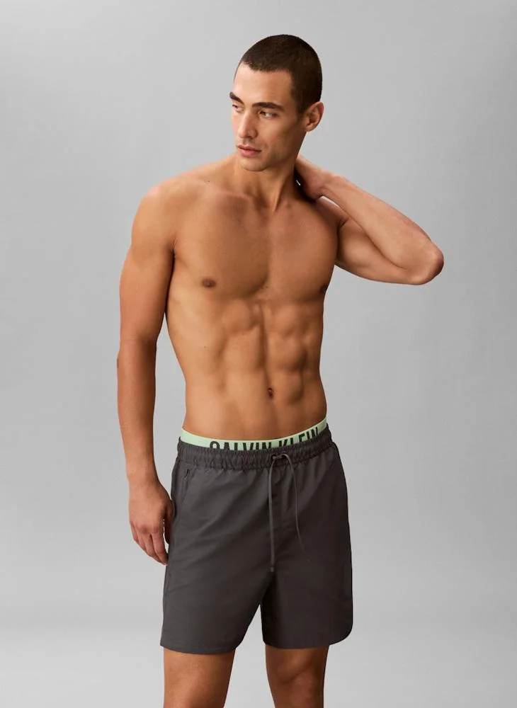 كالفن كلاين Double Waistband Swim Shorts