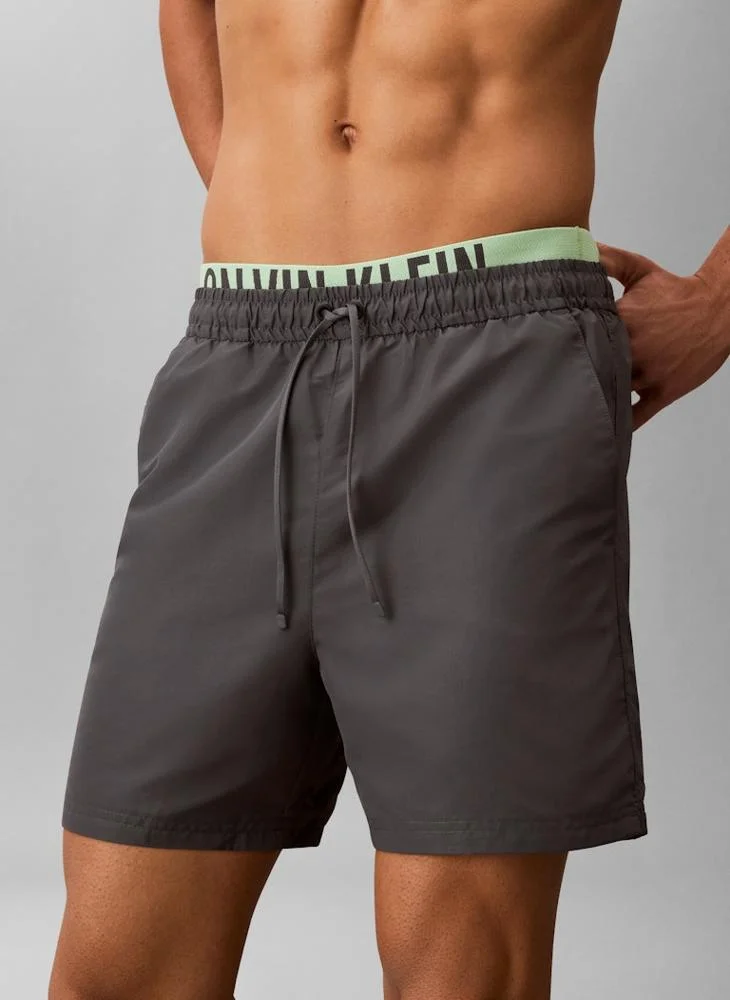 CALVIN KLEIN  Double Waistband Swim Shorts for Men | Best Price UAE