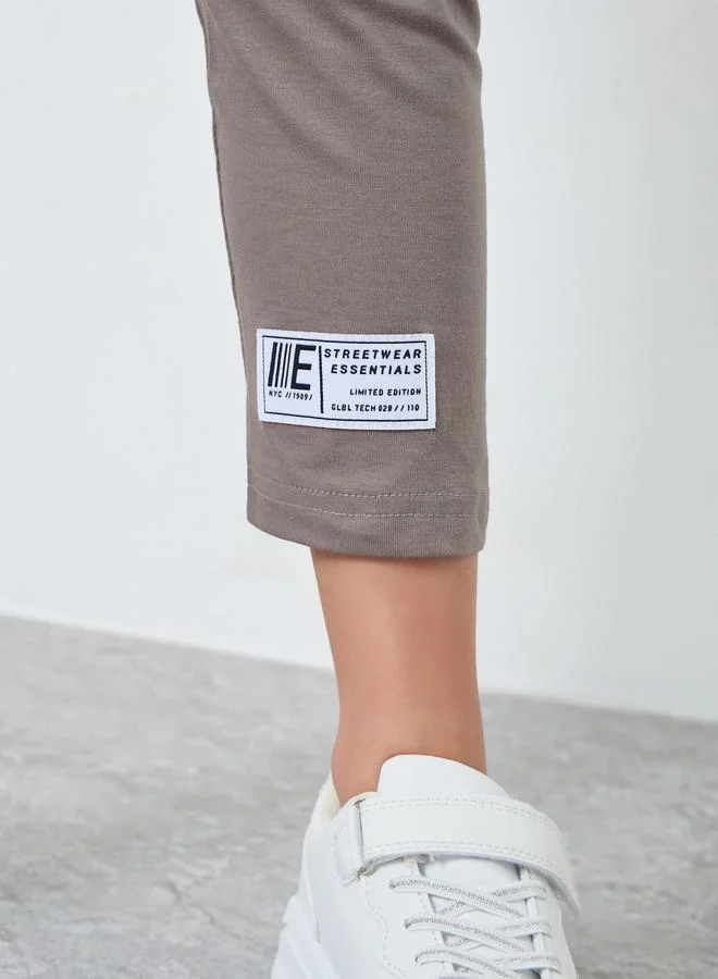 Styli Solid Oversized T-Shirt and Leggings Set
