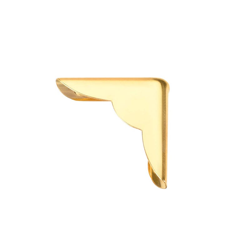 Uxcell Metal Book Corner Protectors Edge Cover Guard 22 X 22 X 6Mm Gold Tone 30Pcs - Image 1