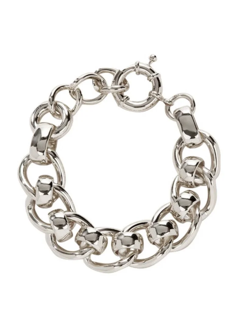 لوف اي جاي سوار سلسلة كبير الحجم من لولا - فضي