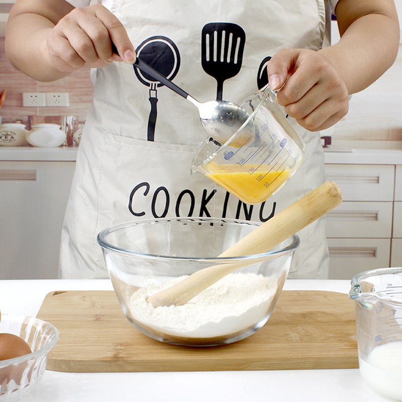 🍳 كوب قياس زجاجي مقاوم للحرارة لمستلزمات المطبخ مجموعة واحدة - Image 3