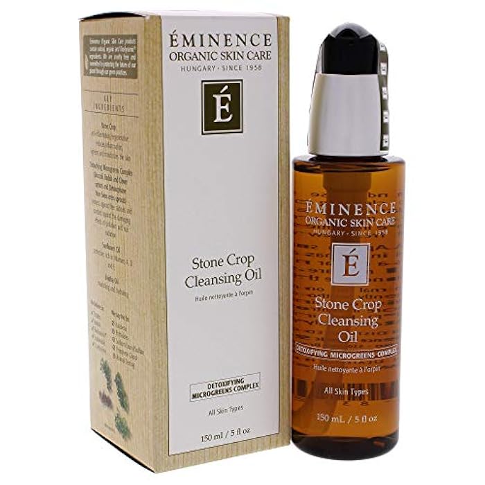 Eminence Organic Skincare Stone Crop Cleansing Oil, Multi, Unscented, 5 Fl Oz - Image 3