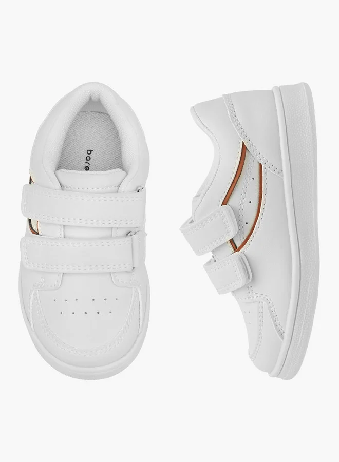 بيرفيت Panelled Sneakers with Hook and Loop Closure