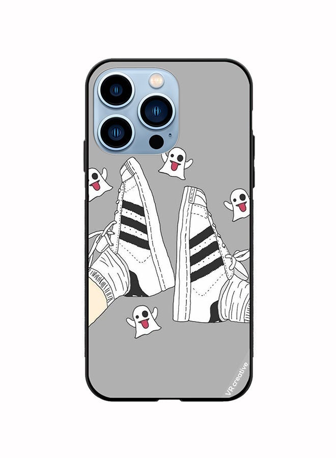 VR CREATIVE Protective Case Cover For Apple iPhone 13 Pro Max Black & White Shoe Design Multicolour - Image 1