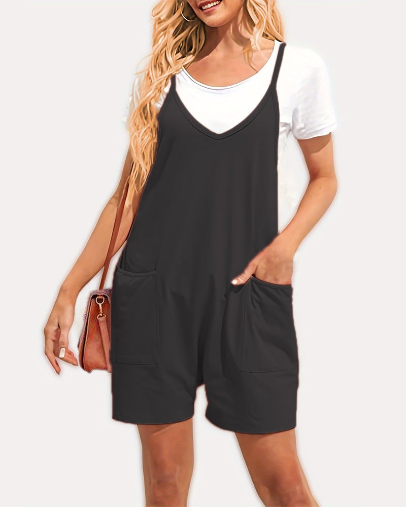 2023 Women'S Clothing Temu Trendy Zipper Pocket Sling Trousers Overalls - Image 1