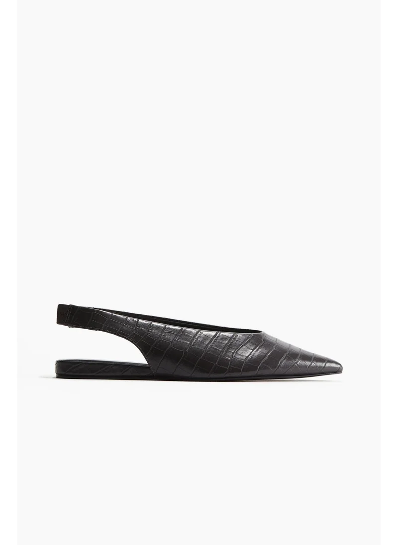 اتش اند ام Patent slingbacks