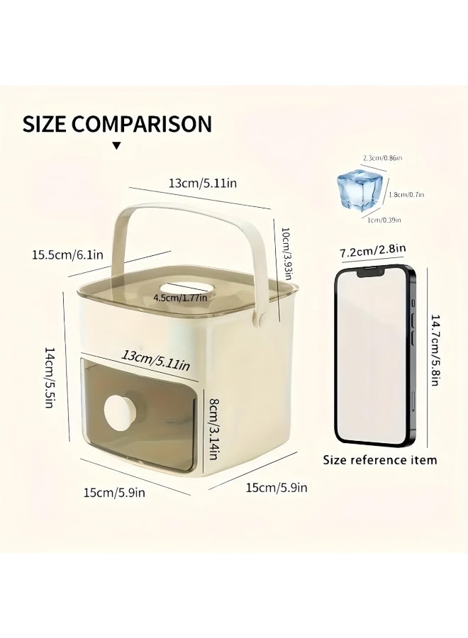 كيلا صينية مكعبات ثلج فاخرة - صينية ثلج للفريزر، قالب ثلج، صانع ثلج للمشروبات، الويسكي، البيرة، الكوكتيل، القهوة، تصميم غطاء شفاف محكم الغلق للحفاظ على الثلج نظيفًا، مع ملقط و2 صينية ثلج للتخزين - Image 2