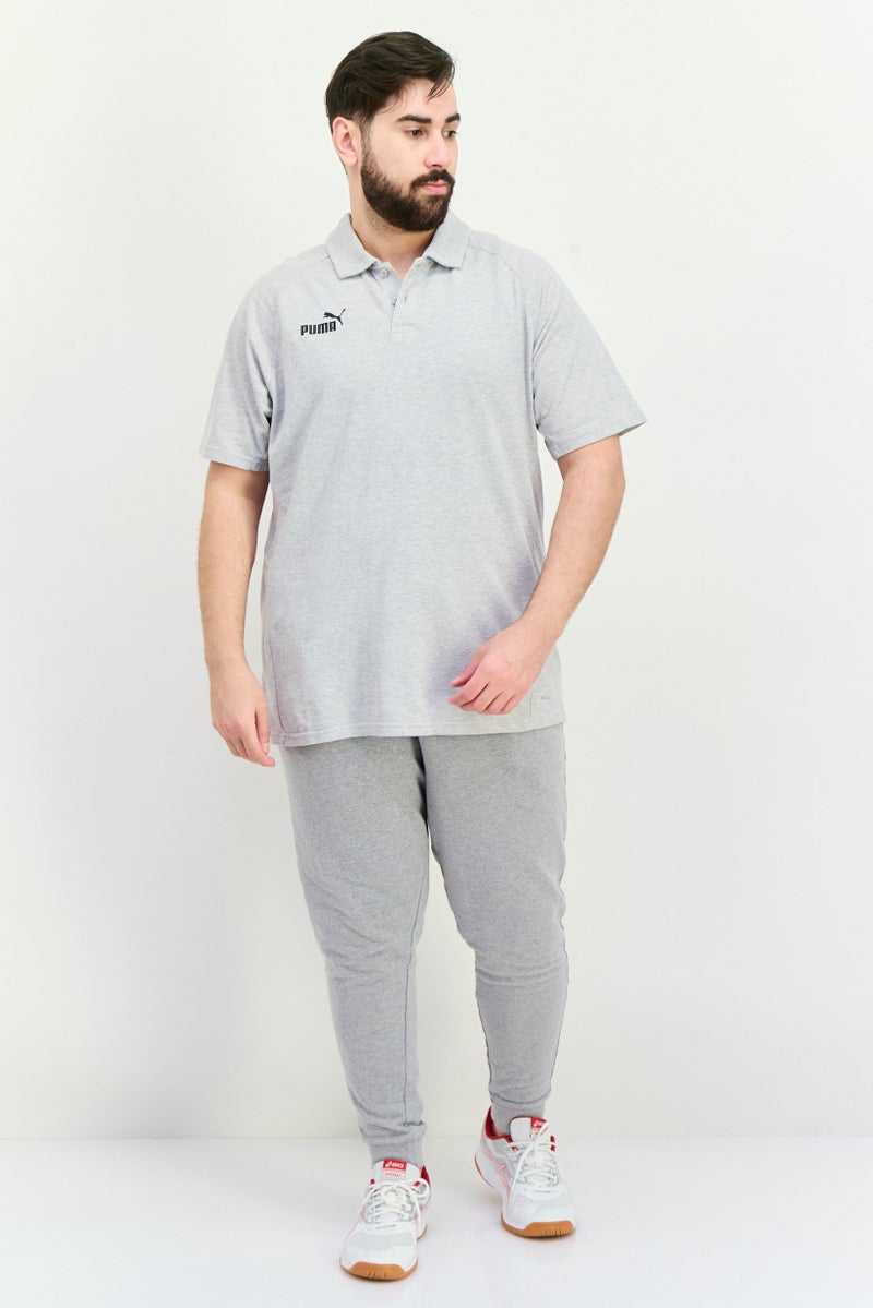 PUMA Men Sportswear Fit Short Sleeve Golf Polo Shirts, Heather Grey - Image 4