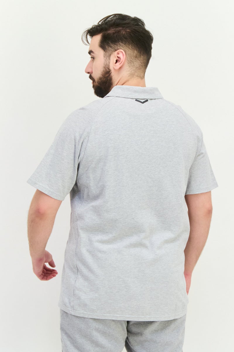 PUMA Men Sportswear Fit Short Sleeve Golf Polo Shirts, Heather Grey - Image 2