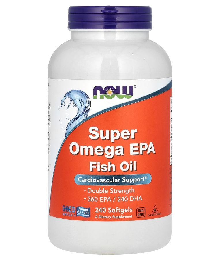 now Super Omega EPA Fish Oil 240 Softgels (1000 mg per Softgel)